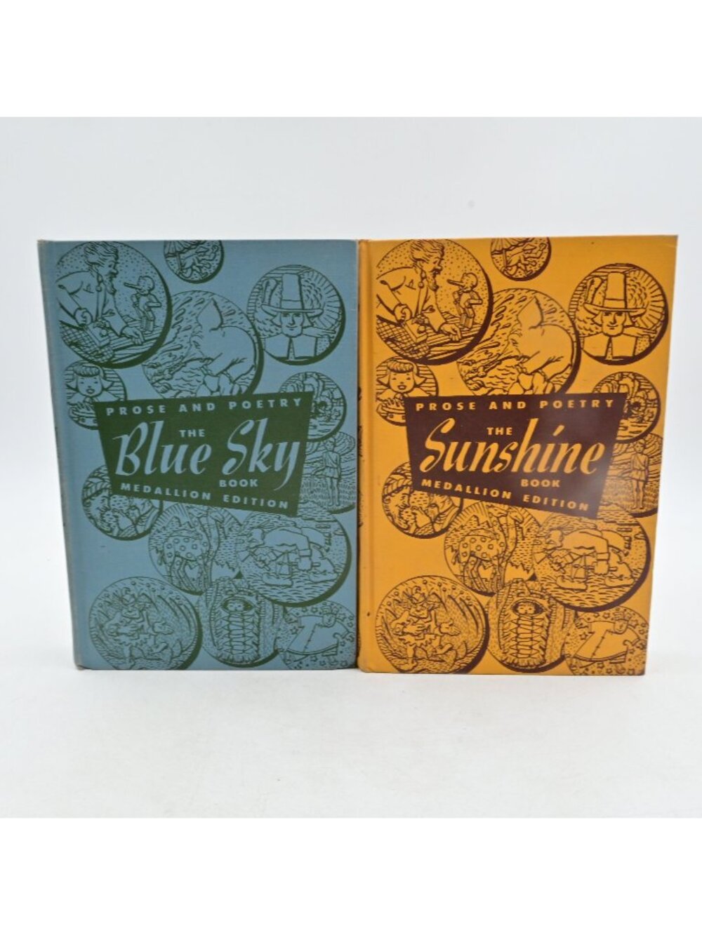 L.W. Singer Prose and Poetry Blue Sky Sunshine Book Medallion Edition 1953 Set